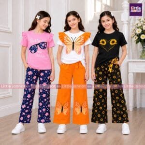 3 Set Cotton Combo -1005- Pinkish Blue , Whitish Orange , Sun Flower Black