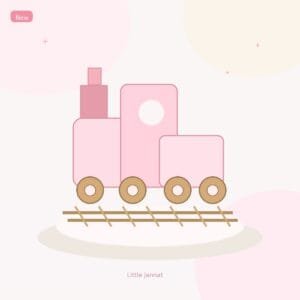 Wooden Pink Train