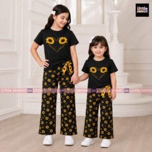 Cotton Summer Set -205- Sunflower Black